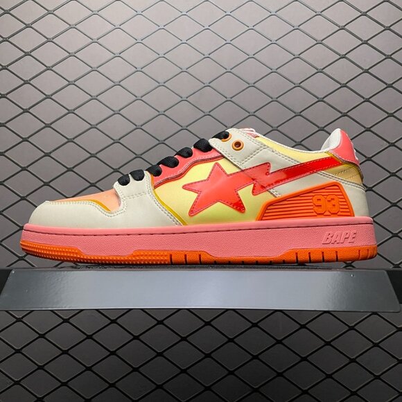 A Bathing Ape Bape SK8 Sta Sneakers in Orange